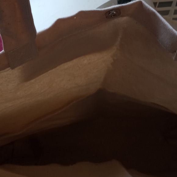 ∆-Planet E by Eco-Stream Reusable Navy Blue & Light Ecru Large Shopper's Tote- - Picture 5 of 6